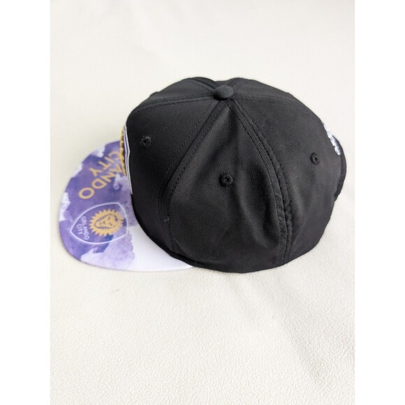 Orlando City SC Adidas MLS Soccer Snapback OSFM Hat Cap Purple Gold Flat Bill - Picture 2 of 6